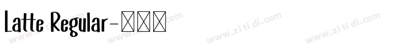 Latte Regular字体转换